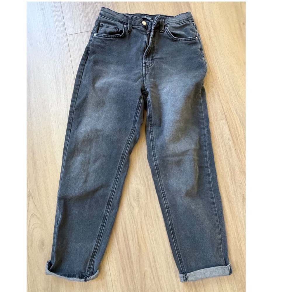 Wild Fable Highest Rise Mom Jeans Size 2 Black Washed Denim